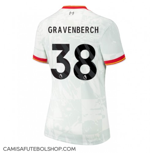 Camisa de time de futebol Liverpool Ryan Gravenberch #38 Replicas 3º Equipamento Feminina 2024-25 Manga Curta